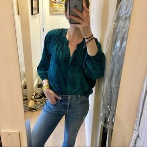 Tucker for Target snake print blouse